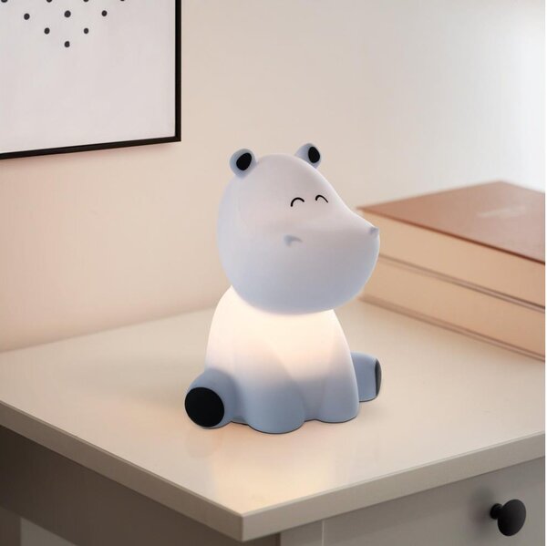 Eglo 75945 - LED RGBW nabíjacie detské nočné svetlo CASTELLINO LED/5W/5V 1200mAh hroch