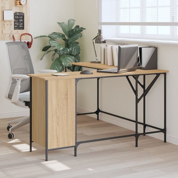 Maison Exclusive - písací stôl Sonoma dub 141x141x75 cm drevený materiál