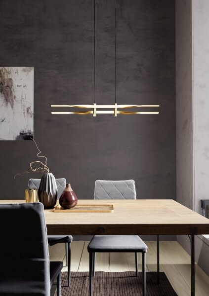 Eglo 901226 - LED luster na lankách COLMEAL LED/21W/230V zlatý
