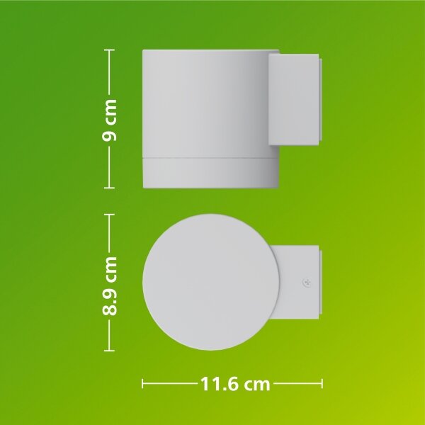 Philips - Vonkajšie nástenné svietidlo FYLX 1xGU10/5W/230V biele IP44