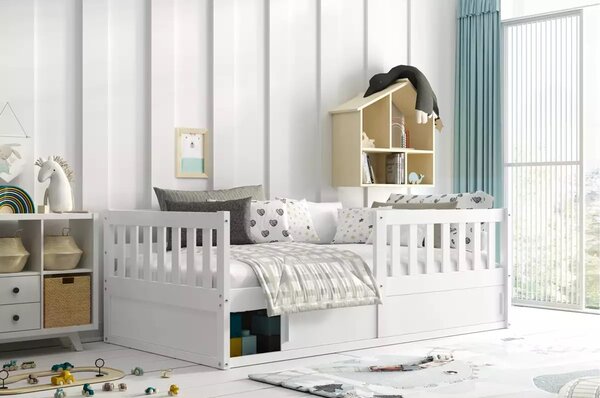 Detská posteľ SMART 80x160 cm Biela -Biela