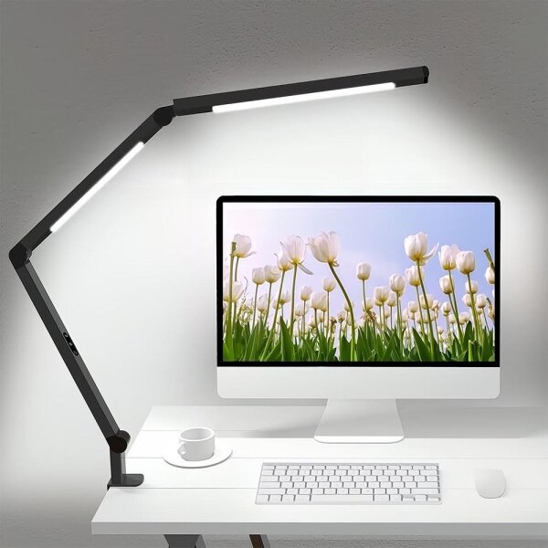 LED Stmievateľná dotyková stolná lampa LED/12W/230V 3000-6500K CRI 92 čierna
