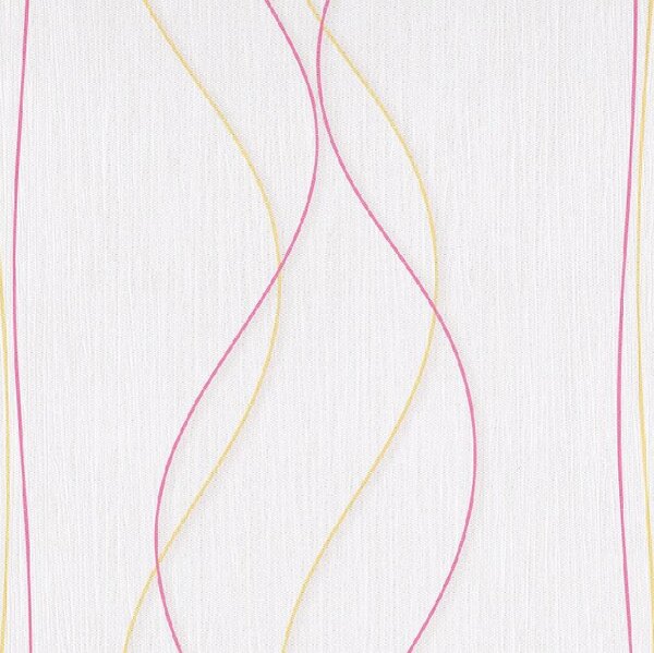 Papierové tapety na stenu Papillon 30001-03, rozmer 10,05 m x 0,53 cm, vlnovky s pruhmi ružovo-oranžové, Erismann