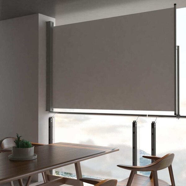 Maison Exclusive – zasúvateľná bočná markíza 160 x 300 cm, sivá