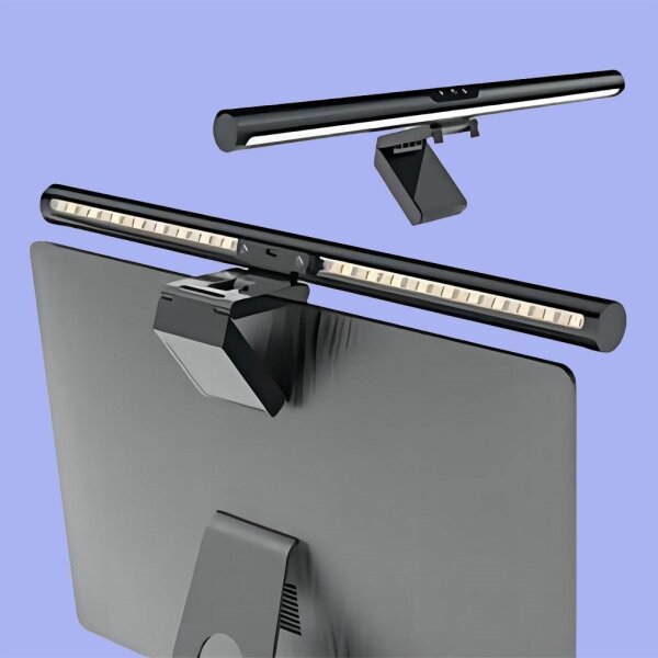 LED Stmievateľné dotykové osvetlenie monitora LED/5W/5V 3000-6000K 42 cm čierna