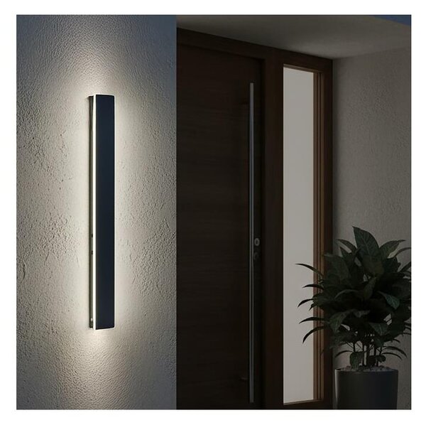 LED vonkajšie nástenné svietidlo MIRANA LED/12W/230V 4000K IP44 60 cm čierna