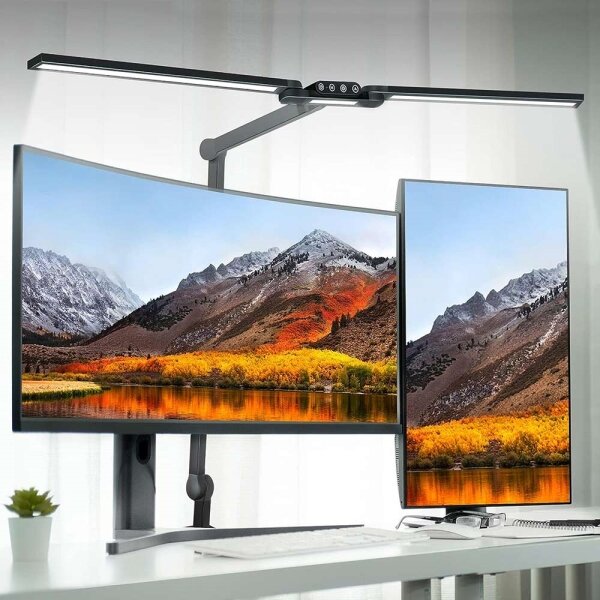 LED Stmievateľná dotyková stolná lampa LED/24W/230V 3000-6500K CRI 92 čierna