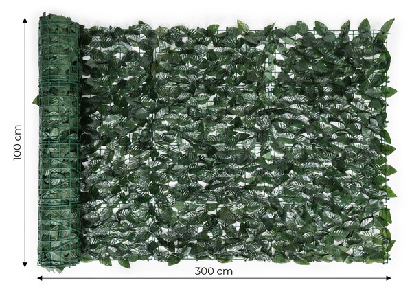 MultiGarden Umelá záhradná zástena GREENY 300x100 cm zelená
