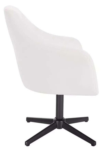 LuxuryForm DESIGN Kreslo ANDORA na čiernom kríži - biele