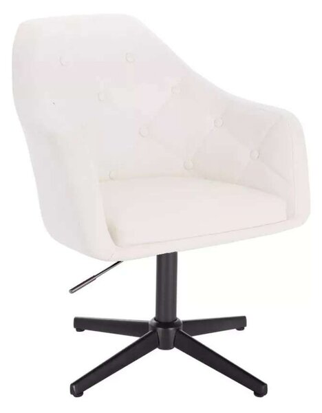 LuxuryForm DESIGN Kreslo ANDORA na čiernom kríži - biele