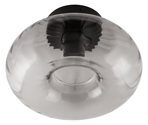 Osram - Stropné svietidlo DECOR SMOKE 1xE27/12W/230V pr.28 cm čierna/dymová sivá