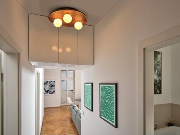Osram - Stropné svietidlo ACACIA NEST 3xG9/5W/230V akácia