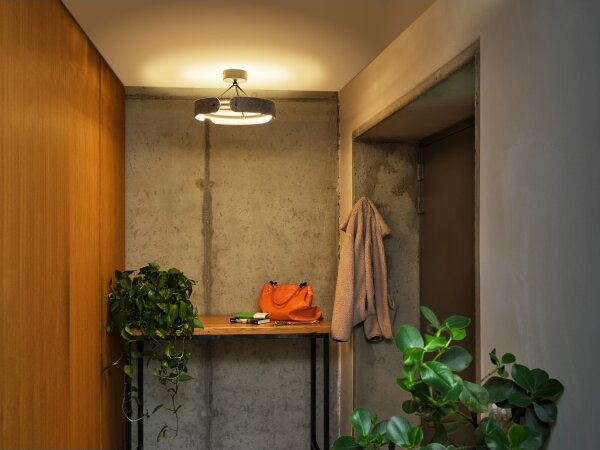 Osram - LED prisadený luster DECOR CURVE LED/33W/230V, priemer 43 cm, sivý