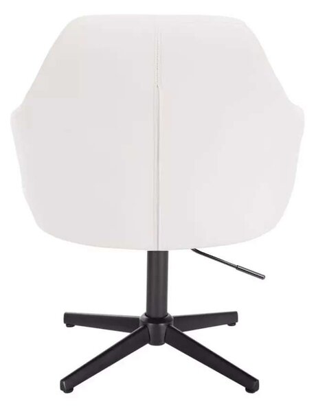 LuxuryForm DESIGN Kreslo ANDORA na čiernom kríži - biele