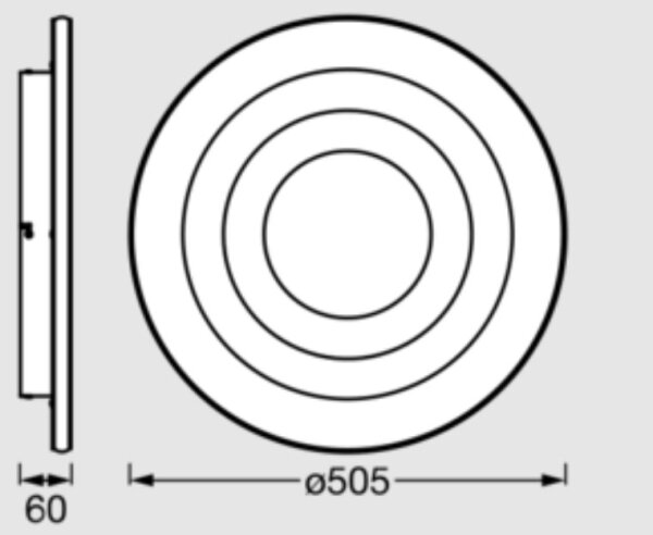 Osram - LED stropné svietidlo ORBIS SPIRAL LED/42W/230V priemer 50,5 cm biele