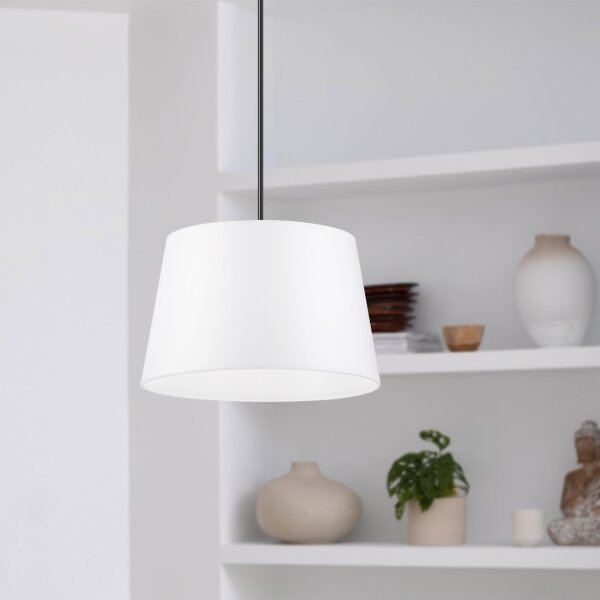 Luster na lanku AIDA 1xE27/60W/230V pr. 25 cm dub/orech/biela