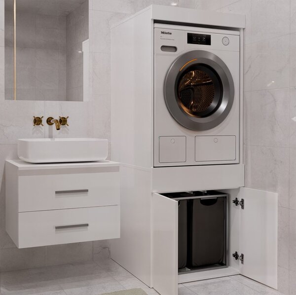 TP Living Kúpeľňová skrinka nad práčku Pola 64,2 cm biela