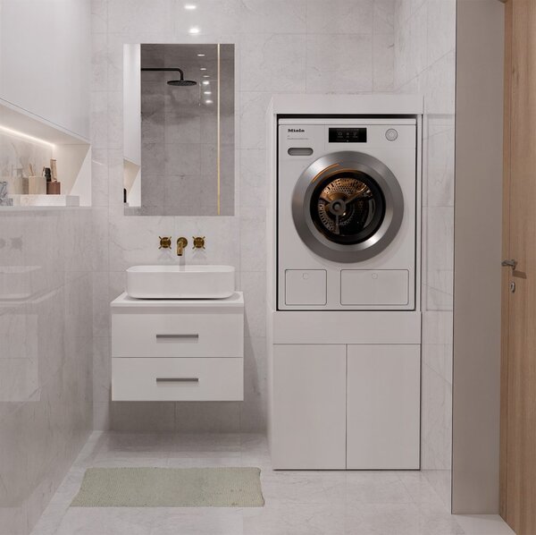 TP Living Kúpeľňová skrinka nad práčku Pola 64,2 cm biela