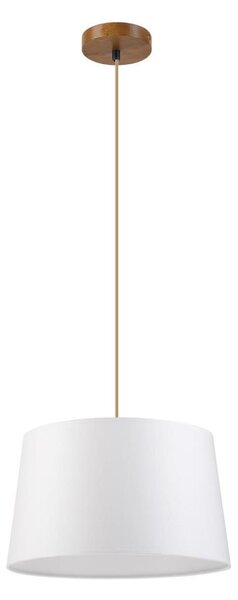 Závesný luster na lanku AIDA 1xE27/60W/230V pr. 35 cm dub/hnedá/biela