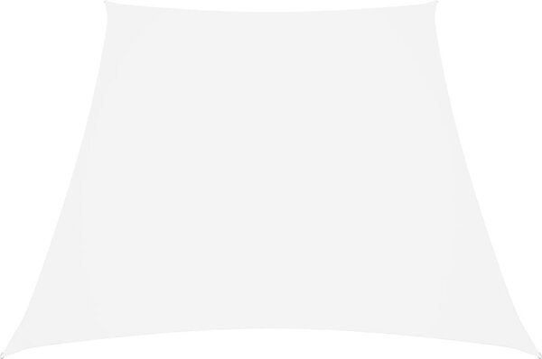 Maison Exclusive - Slnečná plachta Oxford tkanina Trapézový tvar 2/4x3 m Biela