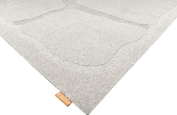 Svetlosivý vlnený koberec 160x230 cm Morphic Organica – Agnella