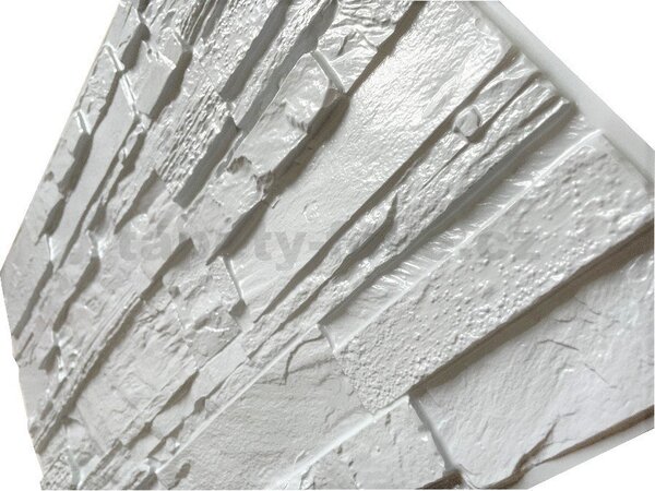 Obkladové panely 3D PVC 22, rozmer 440 x 580 mm, ukladaný kameň sivý, IMPOL TRADE