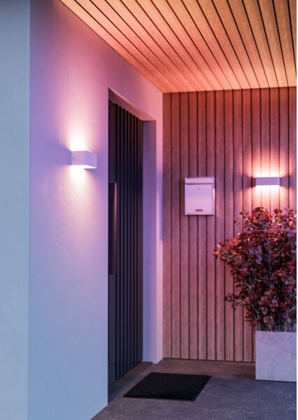 Eglo 901955 - LED RGBW Stmievateľné vonkajšie nástenné svietidlo SANIA-Z LED/10W/230V IP55 biele