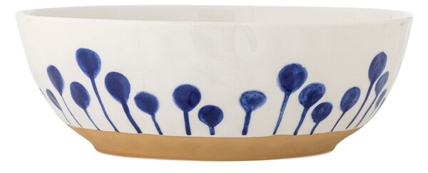 Biela/modrá keramická misa ø 28 cm Linora – Bloomingville