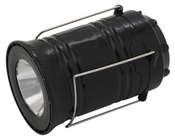 LED Prenosná solárna lampa LED/1200mAh čierna