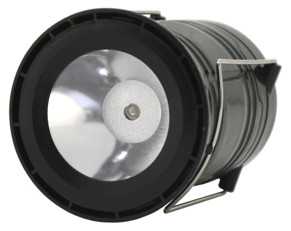 LED Prenosná solárna lampa LED/1200mAh čierna