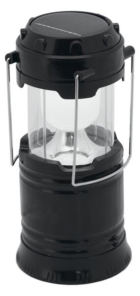 LED Prenosná solárna lampa LED/1200mAh čierna