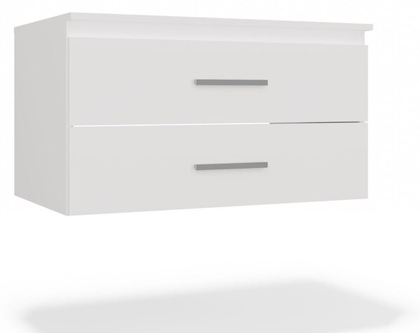TP Living Závesná skrinka pod umývadlo s doskou NEL 2S 80 cm biela