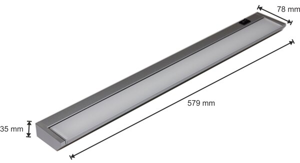 LED Podlinkové svietidlo LED/10W/230V strieborná