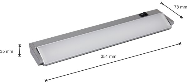 LED Podlinkové svietidlo LED/5W/230V strieborná