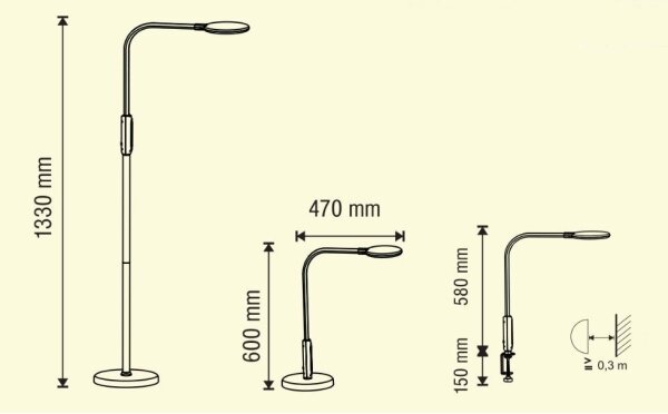 LED Stmievateľná lampa 3v1 LED/12W/230V čierna CRI 90 + diaľkové ovládanie