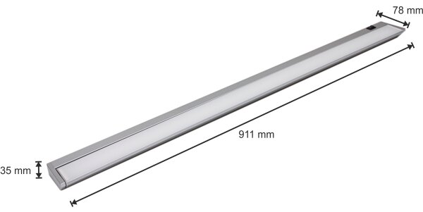 LED Podlinkové svietidlo LED/15W/230V strieborná
