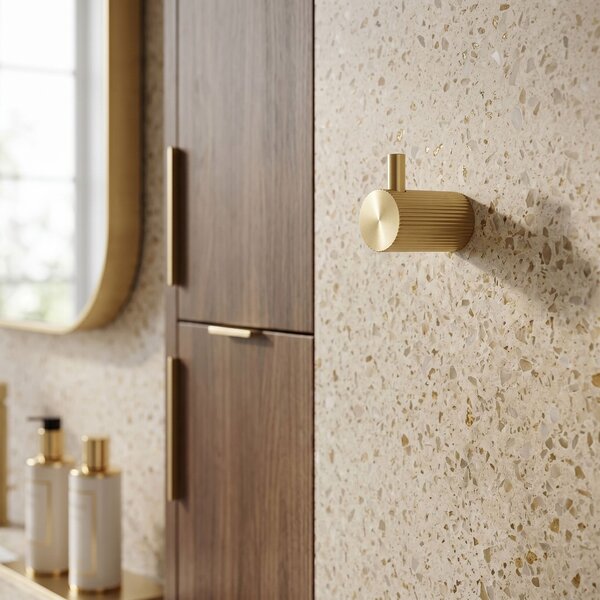Kúpeľňový háčik 64104 SOLO Brush Gold