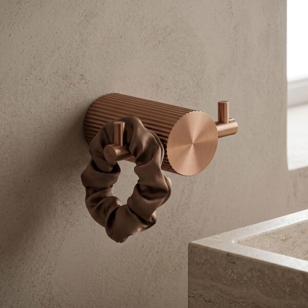 Kúpeľňový háčik 64104A SOLO Brush Copper