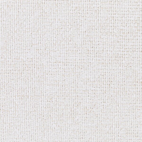 Posteľ biela svetlé drevo polyester 140 x 200 cm čalúnené čelo MDF rám kovové nohy lamelový rošt moderný štýl spálňa