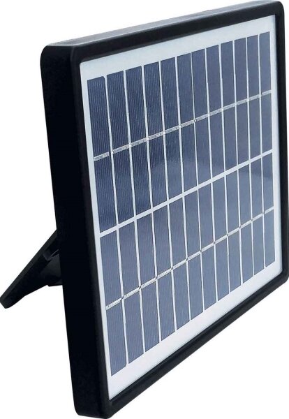 LED solárny reflektor TOMI LED/10W/7,4V 1800 mAh IP44 čierny s čidlom