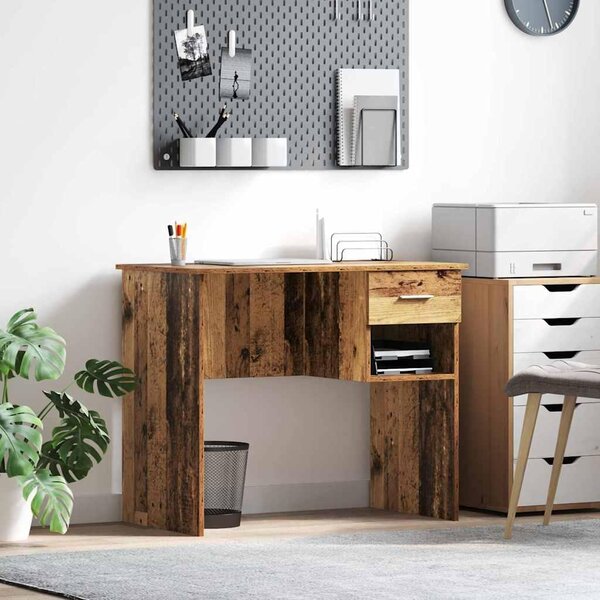 Maison Exclusive – Písací stôl z recyklovaného dreva a drevených materiálov, 90 x 49 x 75 cm