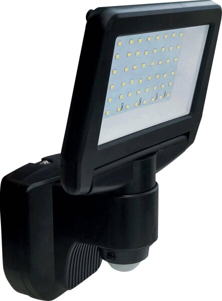 LED solárny reflektor TOMI LED/10W/7,4V 1800 mAh IP44 čierny s čidlom