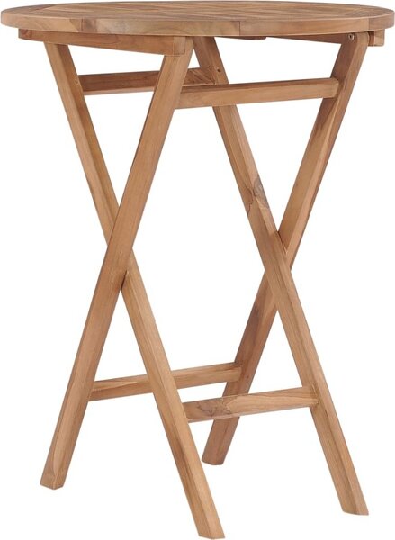 Maison Exclusive - Skladací záhradný stôl 60 cm z masívneho teakového dreva