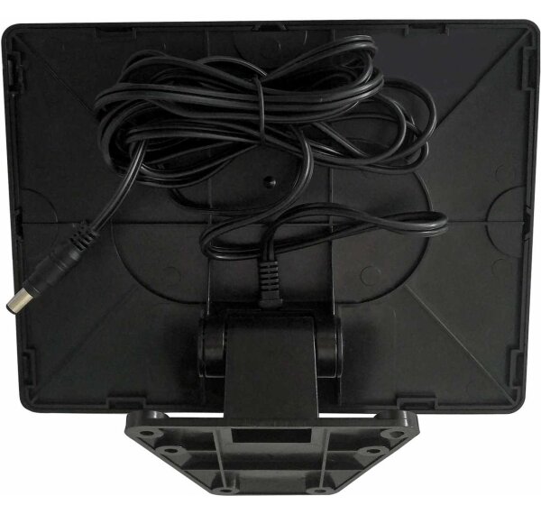 LED solárny reflektor TOMI LED/10W/7,4V 1800 mAh IP44 čierny s čidlom