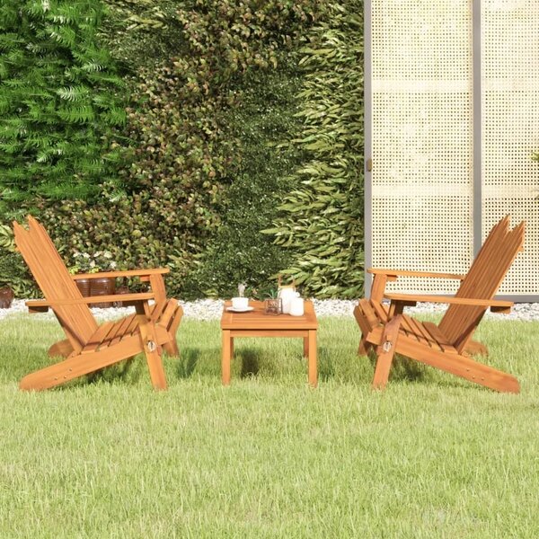 Maison Exclusive - 3-dielna záhradná sedacia súprava Adirondack akáciový masív
