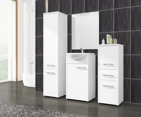 Ak furniture Kúpeľňová skrinka Fin I 30 cm biela