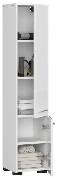 Ak furniture Kúpeľňová skrinka Fin I 30 cm biela lesk