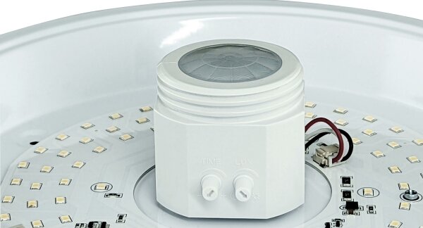 LED stropné svietidlo s čidlom a núdzovým modulom MANA LED/12W/230V 4000K