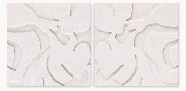 Modulárne akustické nástenné dekorácie Soft Embrace 1+2, 2 ks