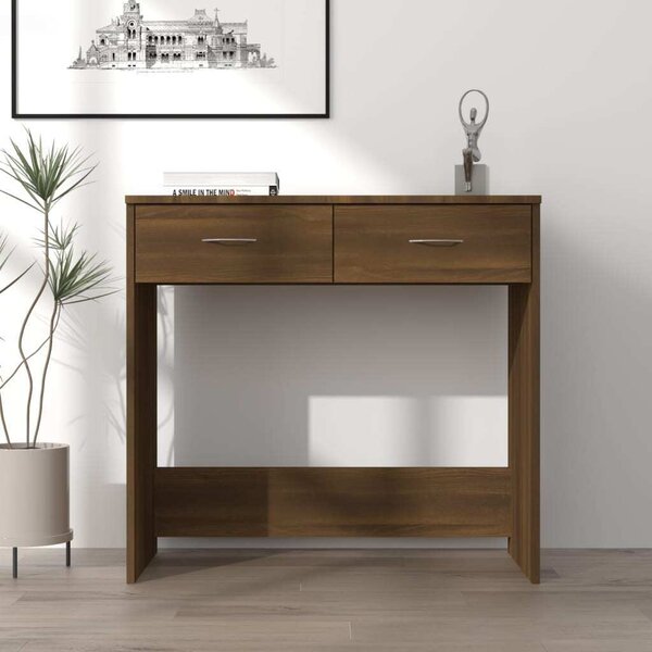 Maison Exclusive - písací stôl hnedý dubový vzhľad 80x40x75 cm drevený materiál